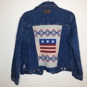 Pendleton Native Wool Denim Jacket L